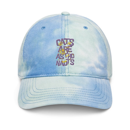 [ID: 480-G346] Cats are Astronauts Tie-Dye Hat
