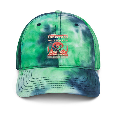 [ID: 480-G375] Christmas Shall Not Pass - Flaming Wizard Tie-Dye Hat