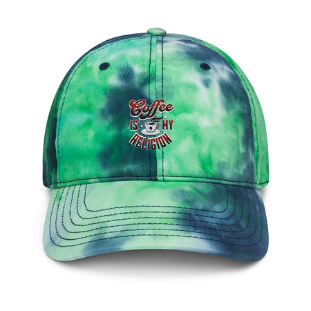 [ID: 480-G403] Coffee is my Religion - Funny Tie-Dye Hat
