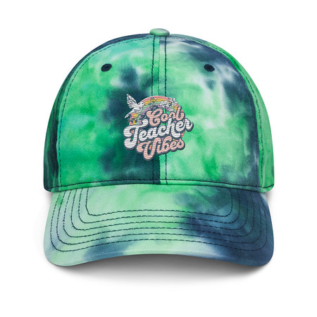 [ID: 480-G418] Cool Teacher Vibes Tie-Dye Hat