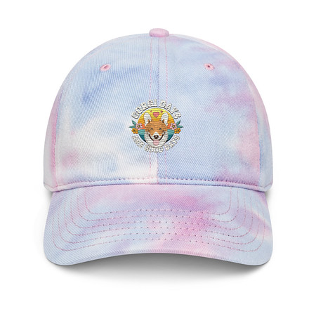 [ID: 480-G420] Corgi Days - Funny Animal Tie-Dye Hat