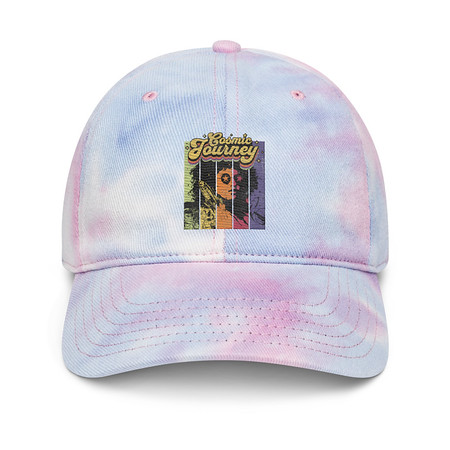 [ID: 480-G422] Cosmic Journey Rainbow Retro Tie-Dye Hat