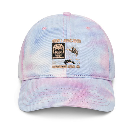 [ID: 480-G438] Crimson Tie-Dye Hat