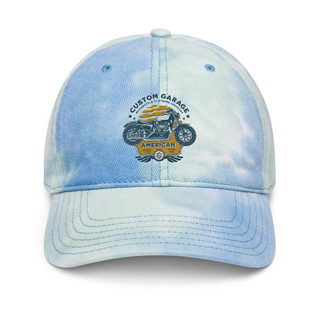 [ID: 480-G443] Custom Garage - Motorcycle Tie-Dye Hat