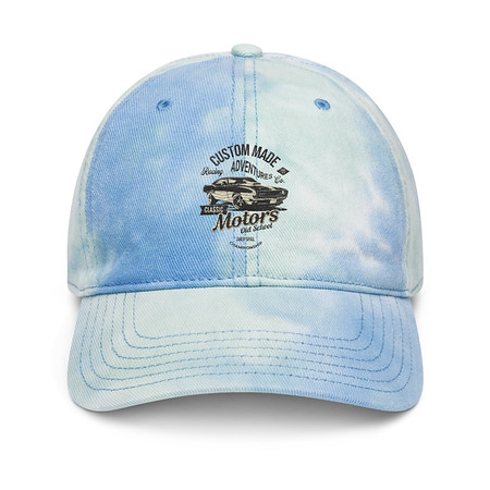 [ID: 480-G444] Custom Made Adventures Motors Old School Tie-Dye Hat