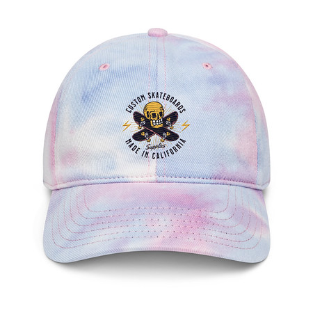 [ID: 480-G446] Custom Skateboards - Skull Tie-Dye Hat