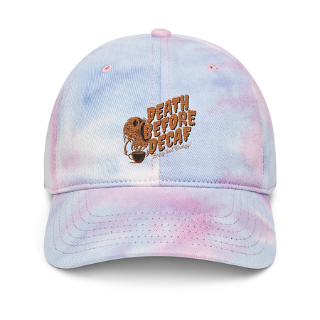 [ID: 480-G475] Death Before Decaf - Coffee Tie-Dye Hat