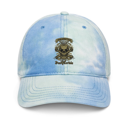 [ID: 480-G477] Death Certain and Unexpected Tie-Dye Hat
