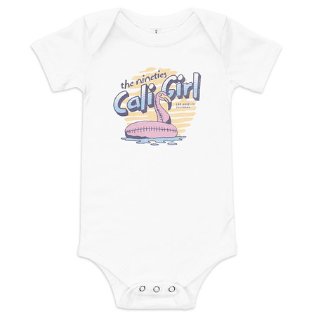 [ID: 308-G13] 90's Cali Girl Baby Short Sleeve One Piece