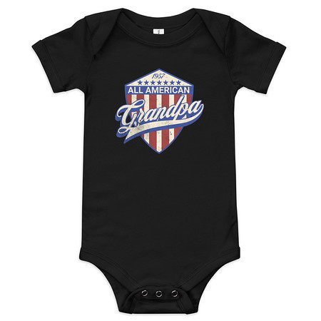 [ID: 308-G41] all american grandpa Baby Short Sleeve One Piece