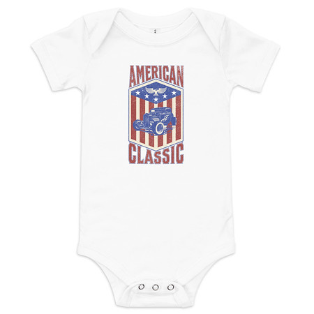 [ID: 308-G66] american classic Baby Short Sleeve One Piece