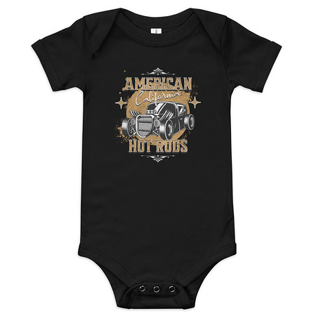 [ID: 308-G73] American Hot Rods Baby Short Sleeve One Piece