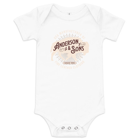 [ID: 308-G80] Anderson & Sons Leather Clothing - Buffalo Baby Short Sleeve One Piece