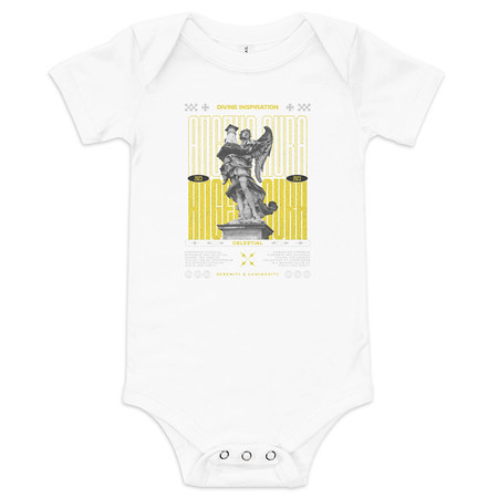 [ID: 308-G82] Angelic Aura Streetwear Baby Short Sleeve One Piece