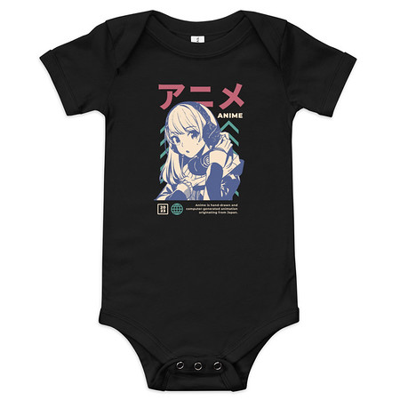 [ID: 308-G89] Anime Girl Baby Short Sleeve One Piece