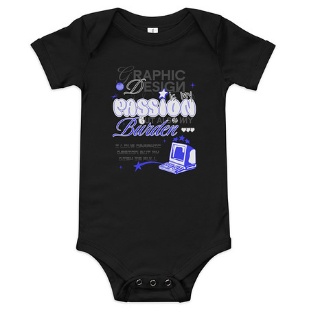 [ID: 308-G92] Anti-design  Baby Short Sleeve One Piece