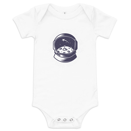 [ID: 308-G110] Astronaut Baby Short Sleeve One Piece