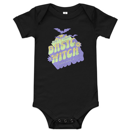 [ID: 308-G146] Basic Witch - Halloween Baby Short Sleeve One Piece