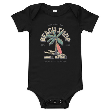 [ID: 308-G169] Beach Shop Baby Short Sleeve One Piece