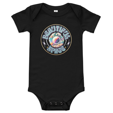 [ID: 308-G173] Beautiful Space Baby Short Sleeve One Piece