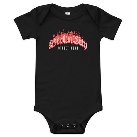 [ID: 308-G183] Berlin City Streetwear - Fire Baby Short Sleeve One Piece