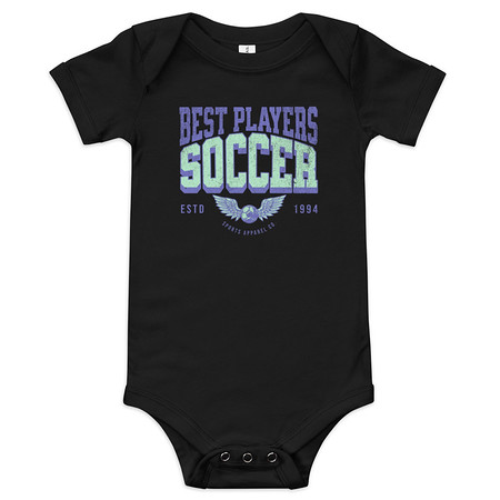 [ID: 308-G190] Best Players Soccer Baby Short Sleeve One Piece