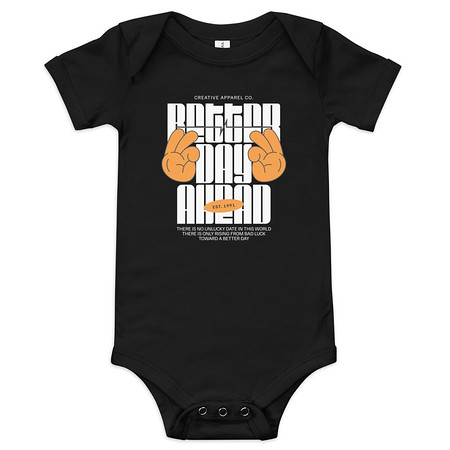 [ID: 308-G192] Better Day Ahead Baby Short Sleeve One Piece