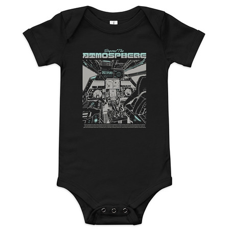 [ID: 308-G199] Beyond The Atmosphere Baby Short Sleeve One Piece