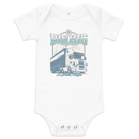 [ID: 308-G202] Big Rig Express Baby Short Sleeve One Piece