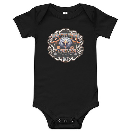 [ID: 308-G208] biker forever Baby Short Sleeve One Piece
