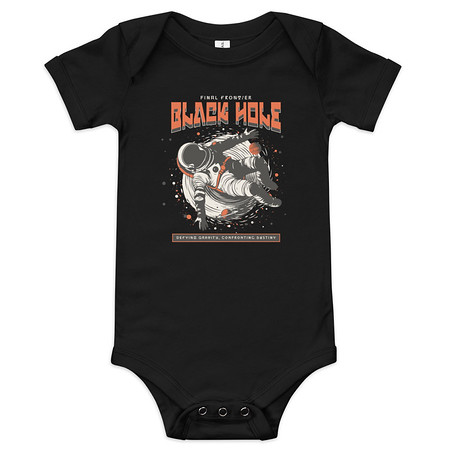 [ID: 308-G224] Black Hole Baby Short Sleeve One Piece