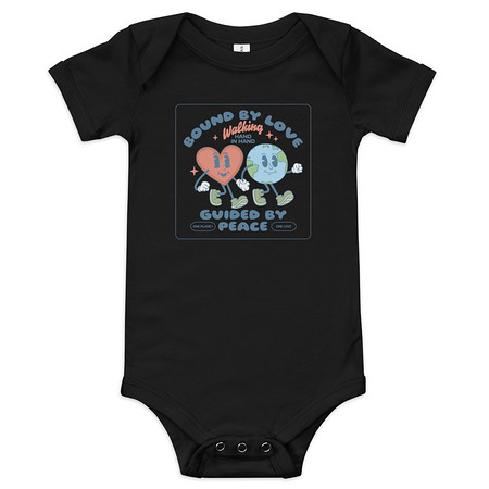 [ID: 308-G272] BOUND BY LOVE Baby Short Sleeve One Piece
