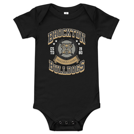 [ID: 308-G286] Brockton Bulldogs Baby Short Sleeve One Piece