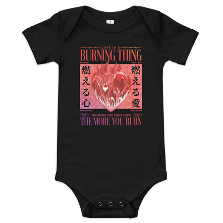 [ID: 308-G299] Burning Thing Baby Short Sleeve One Piece