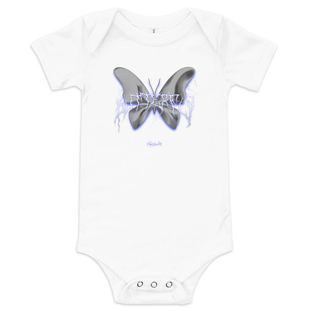 [ID: 308-G302] Butterfly Baby Short Sleeve One Piece