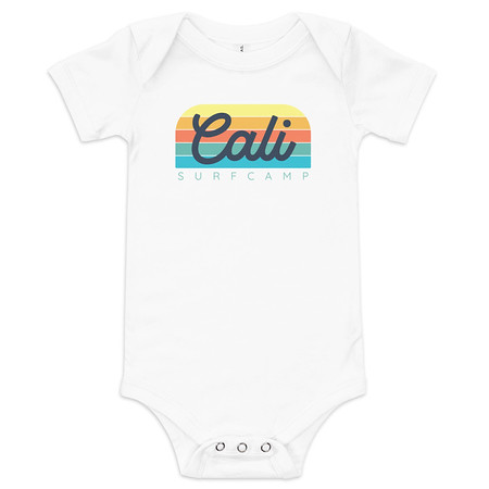 [ID: 308-G311] Cali Surf Camp - Outdoor Baby Short Sleeve One Piece