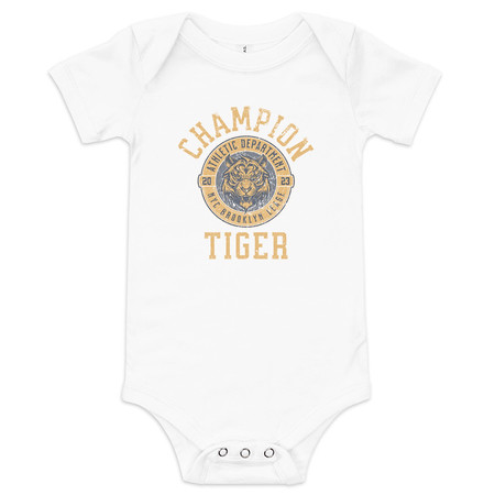 [ID: 308-G356] CHAMPION TIGER NYC Baby Short Sleeve One Piece