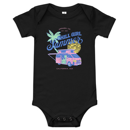 [ID: 308-G366] Chill Girl Summer Baby Short Sleeve One Piece