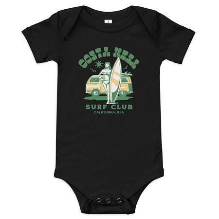 [ID: 308-G425] Costa Mesa Surf Club - Campervan Baby Short Sleeve One Piece