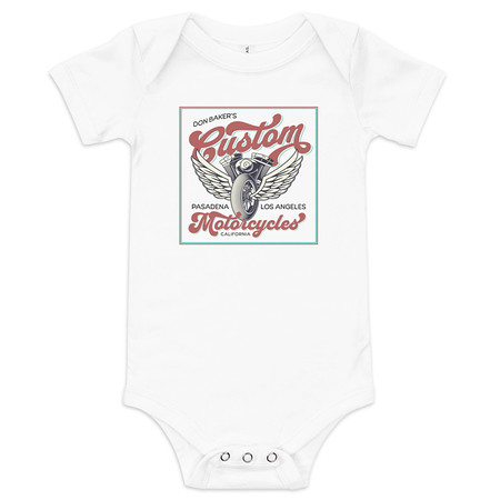 [ID: 308-G445] custom motorcycle  Baby Short Sleeve One Piece