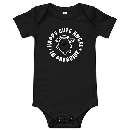 [ID: 308-G449] Cute Angel - Wings Baby Short Sleeve One Piece