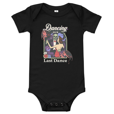 [ID: 308-G466] Dancing Our Last Dance - Halloween Baby Short Sleeve One Piece