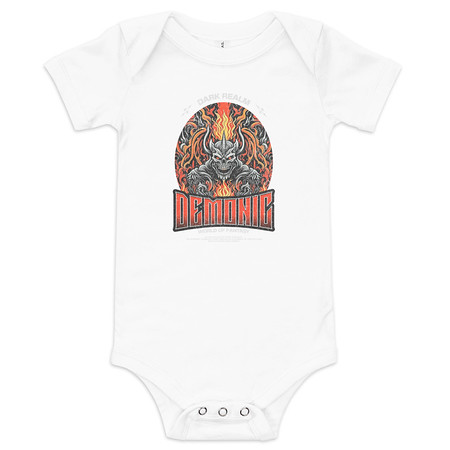 [ID: 308-G488] Demonic Baby Short Sleeve One Piece