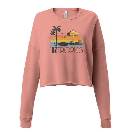[ID: 316-G2] '87 Tropics Women's Cropped Sweatshirt