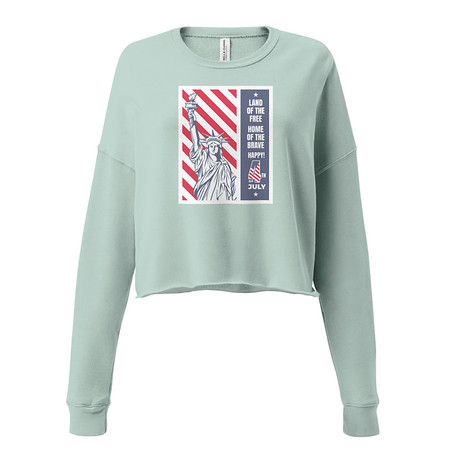 [ID: 316-G8] 4th of July Women's Cropped Sweatshirt