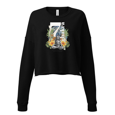 [ID: 316-G12] 7 Chakra Women's Cropped Sweatshirt