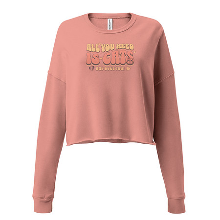 [ID: 316-G52] All You Need Women's Cropped Sweatshirt