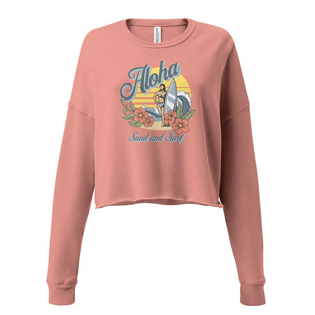 [ID: 316-G53] Aloha Women's Cropped Sweatshirt