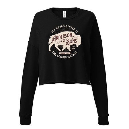 [ID: 316-G80] Anderson & Sons Leather Clothing - Buffalo Women's Cropped Sweatshirt