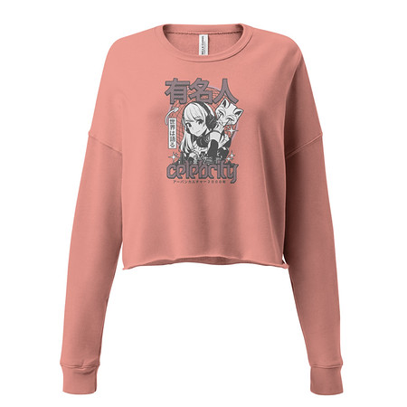 [ID: 316-G88] Anime Celebrity Girl - Japanese Cyber Streetwear Women's Cropped Sweatshirt